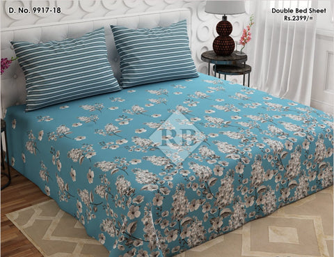 bedsheet king size 94 x 97 Cotton mix
