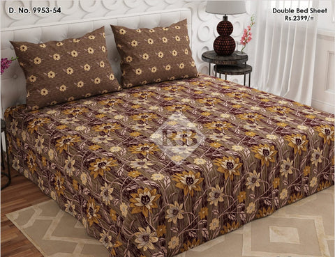 bedsheet king size 94 x 97 Cotton mix
