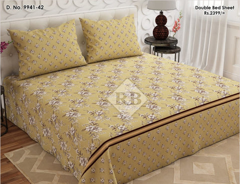 bedsheet king size 94 x 97 Cotton mix