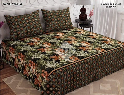 bedsheet king size 94 x 97 Cotton mix