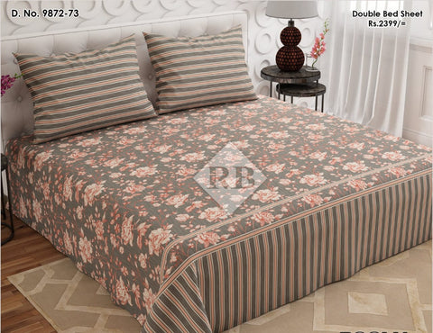 bedsheet king size 94 x 97 Cotton mix