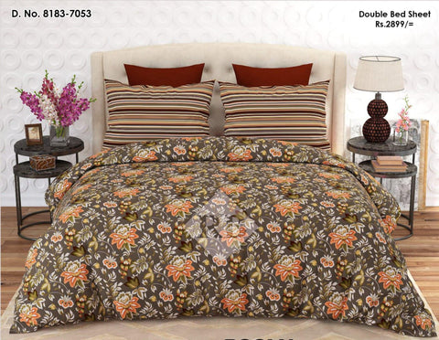 bedsheet king size 94 x 97 Cotton mix