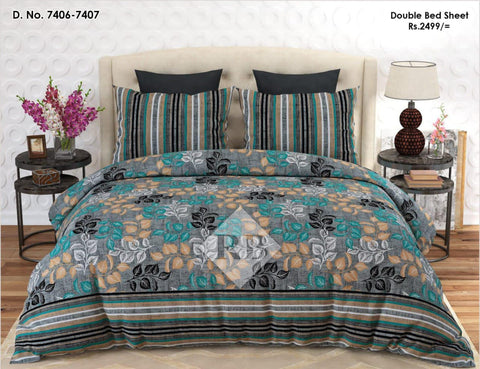 bedsheet king size 94 x 97 Cotton mix