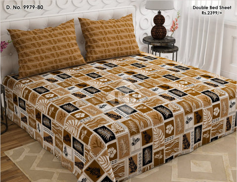 bedsheet king size 94 x 97 Cotton mix