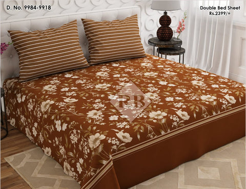 bedsheet king size 94 x 97 Cotton mix