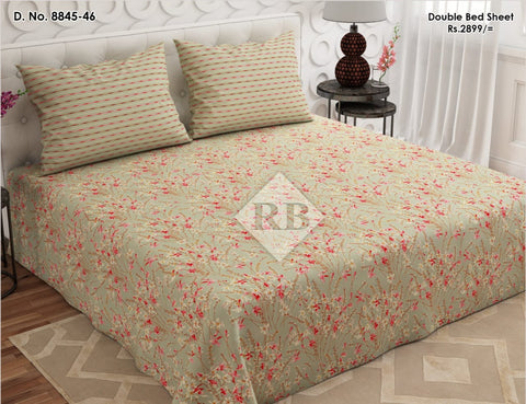 bedsheet king size 94 x 97 Cotton mix