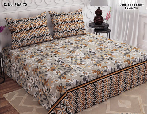 bedsheet king size 94 x 97 Cotton mix