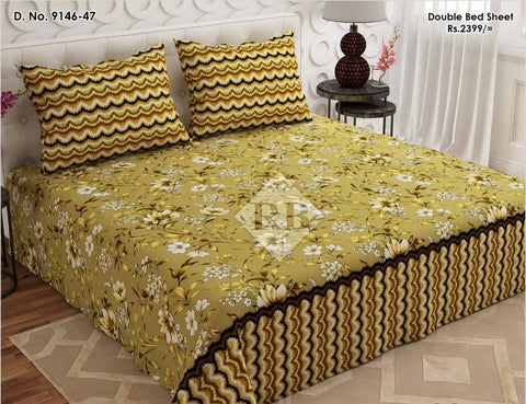 bedsheet king size 94 x 97 Cotton mix