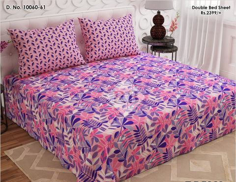 bedsheet king size 94 x 97 Cotton mix