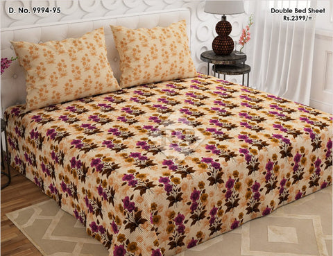 bedsheet king size 94 x 97 Cotton mix