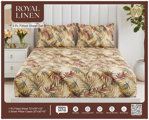 Fitted bedsheet king size fabric micro sateen