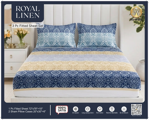 Fitted bedsheet king size fabric micro sateen